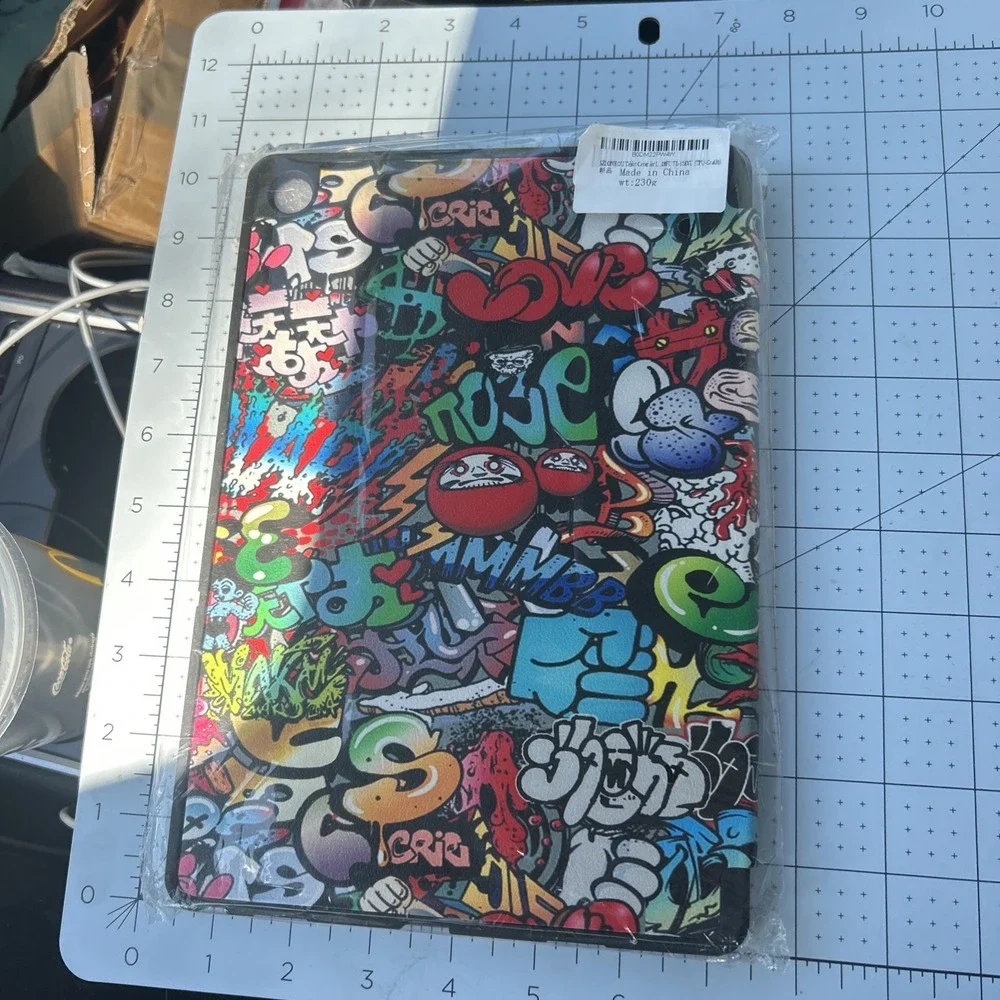 New Graffiti Tablet Case With Magnetic Closure 10x 7  External 6x 9.5 In Inside